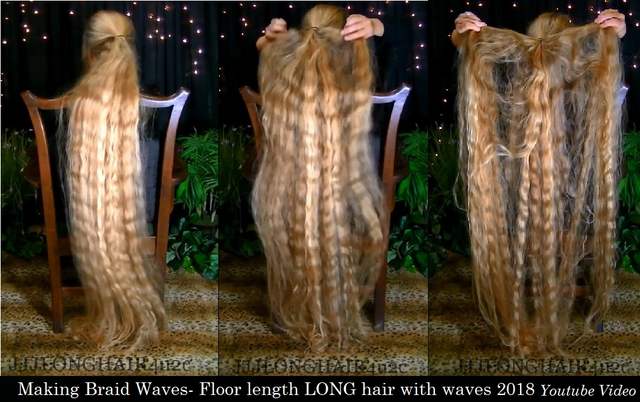 wavy tail making braid waves video