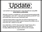 BBB non use sign