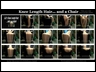 kneelength hair and a chair