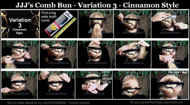 comb bun var 3 cinnamon style