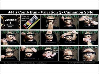comb bun var 3 cinnamon style
