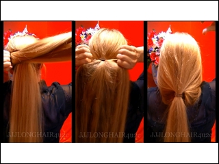 ponytail pull through video