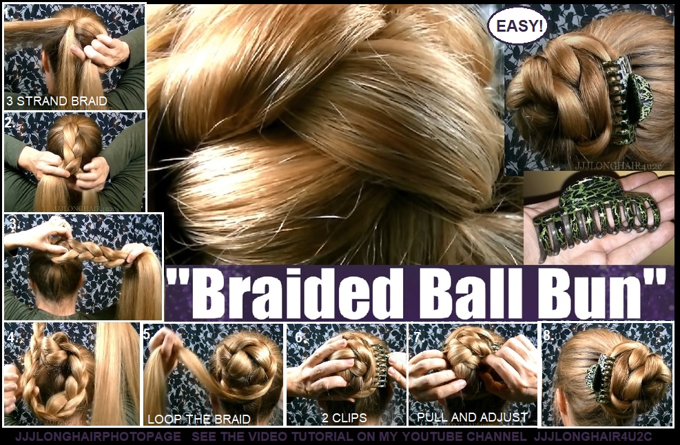 braided ball bun braided ball bun