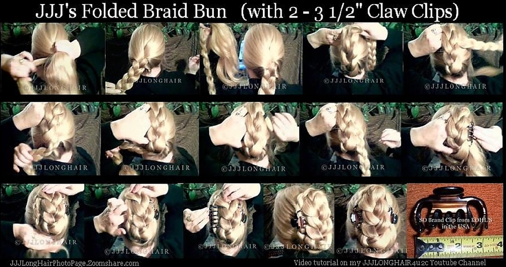 folded braid bun folded braid bun